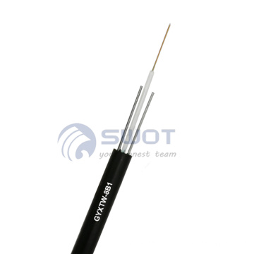 Optical suppliers g652d 12/2-24 core fibra optica cable with 2 armoured steel wire messengers no steel tape GYXTW